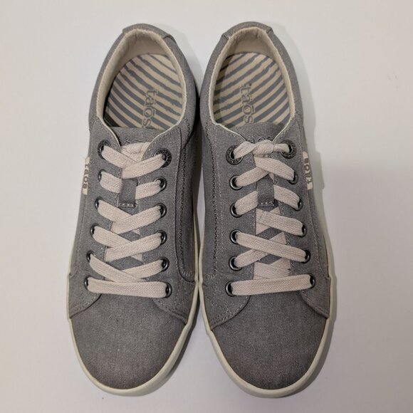 Täos Footwear Star STA-12844 Casual Sneakers in Grey Wash Canvas - Picture 3 of 16